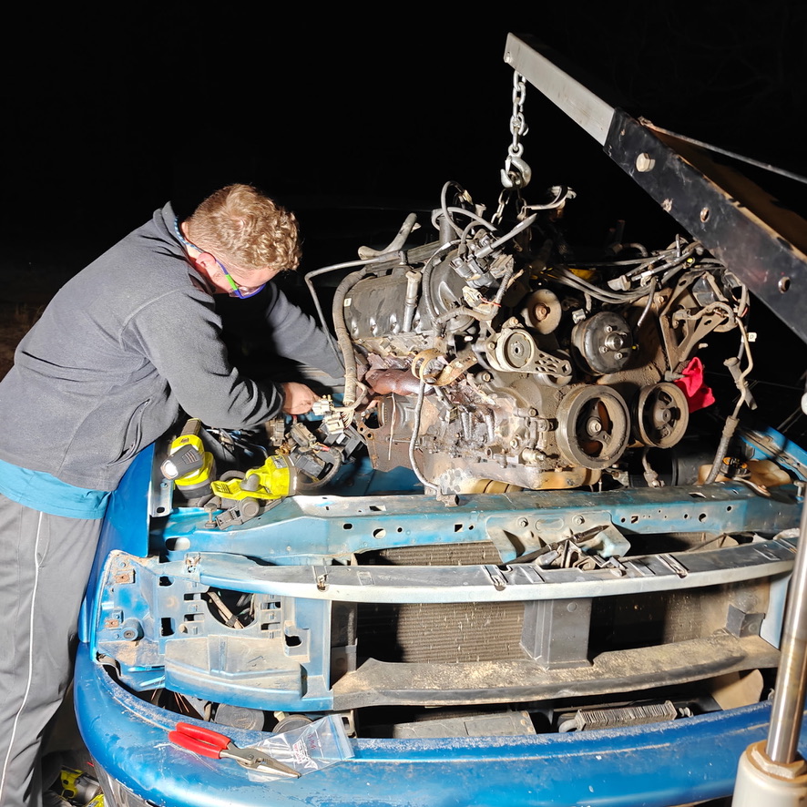 Me working on truck